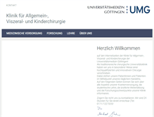 Tablet Screenshot of chirurgie-goettingen.de